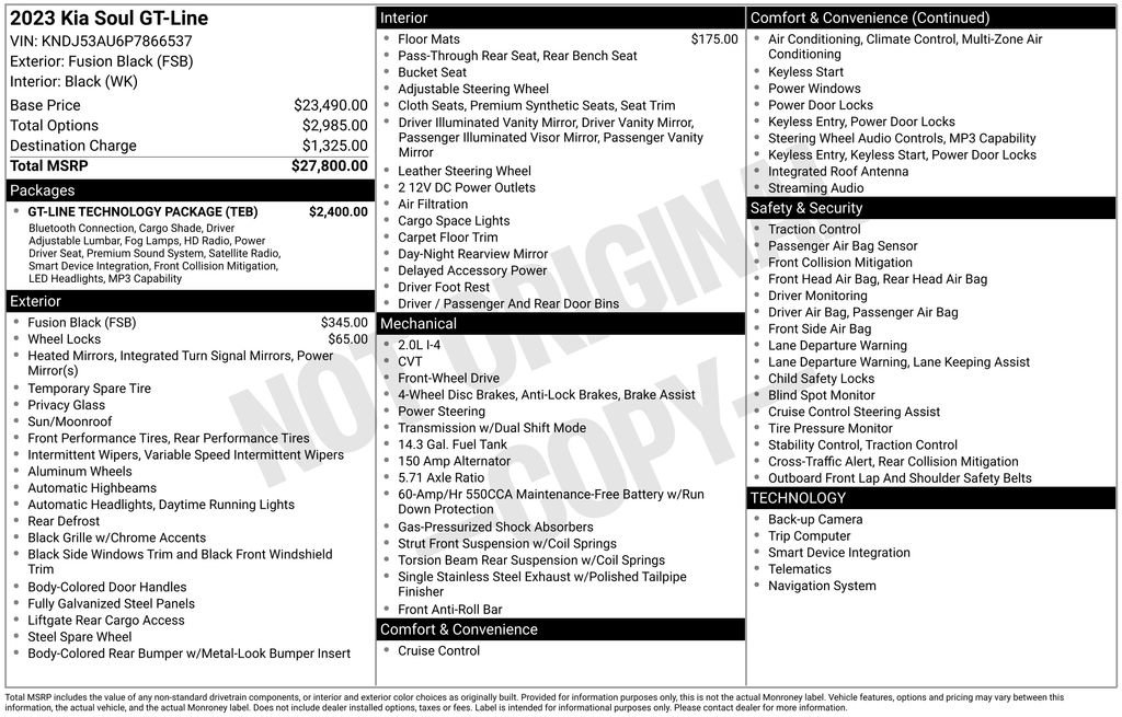 Used 2023 Kia Soul GT-Line w/ GT-Line Technology Package image 29