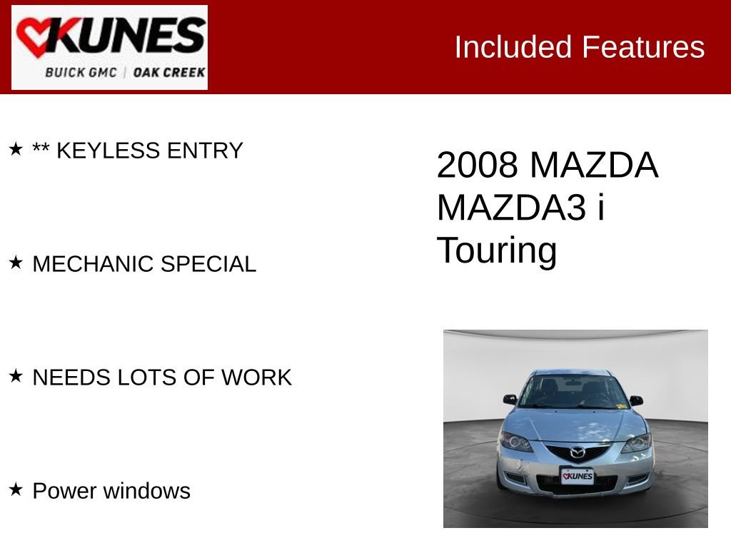 Used 2008 MAZDA MAZDA3 i Touring FWD image 2