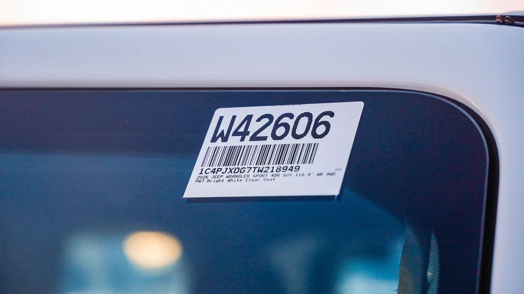 New 2026 Jeep Wrangler Sport image 29