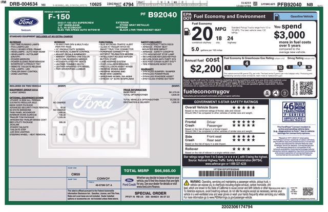 Certified 2023 Ford F150 Lariat w/ Trailer Tow Package AWD/4WD image 5