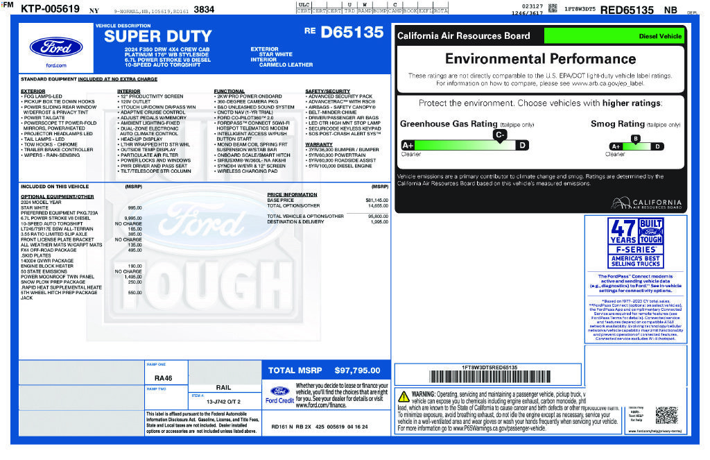 Certified 2024 Ford F350 Platinum AWD/4WD image 6