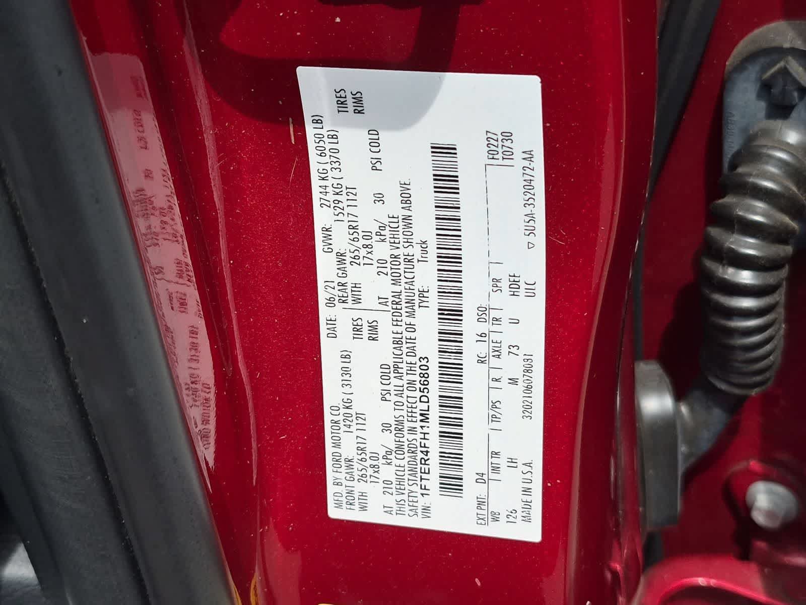Used 2021 Ford Ranger XLT w/ Equipment Group 302A High AWD/4WD image 34