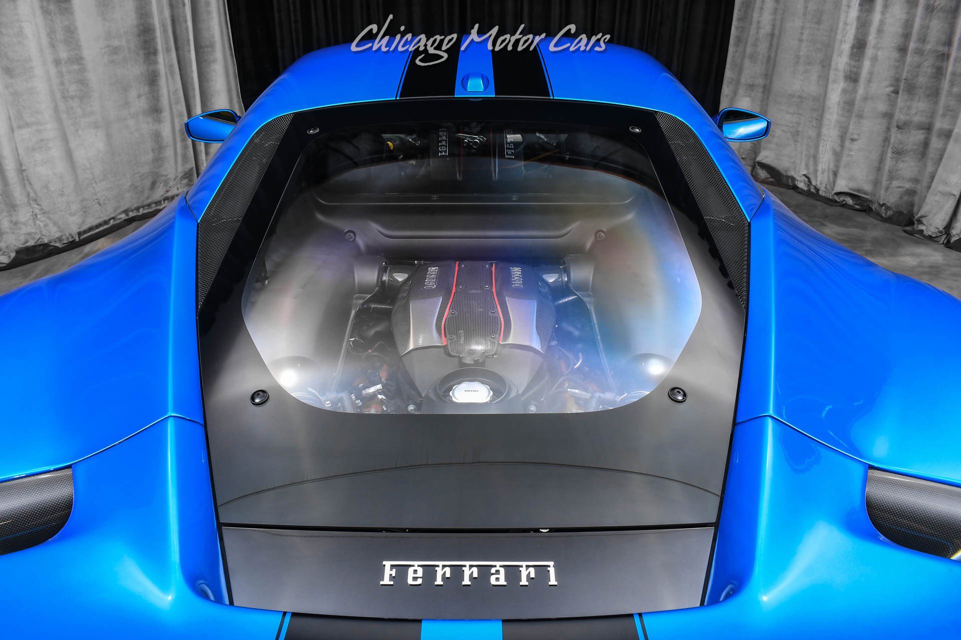 Used 2020 Ferrari 488 Pista Coupe Blu Corsa HRE Wheels Ful image 38