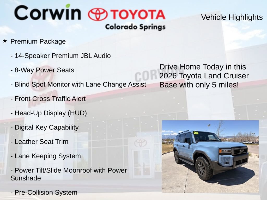 Used 2026 Toyota Land Cruiser w/ Premium Package AWD/4WD image 7