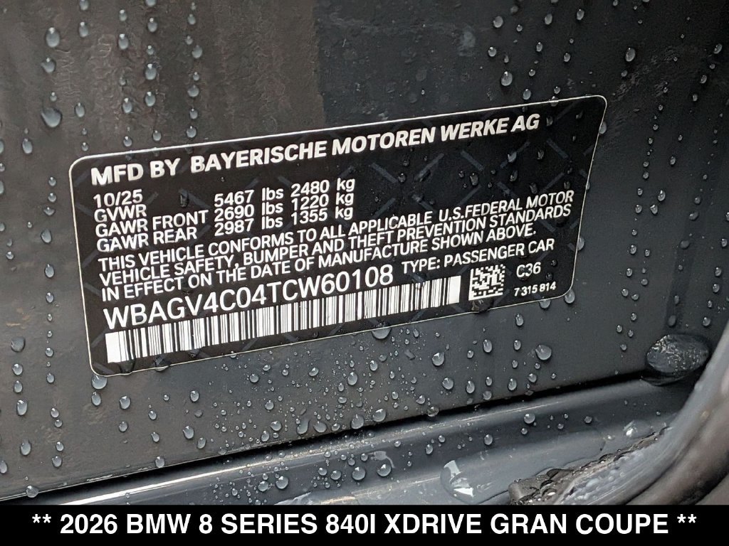 New 2026 BMW 840i xDrive AWD/4WD image 31