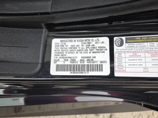 Used 2025 Nissan Z Sport w/ Floor Mat Package RWD image 33
