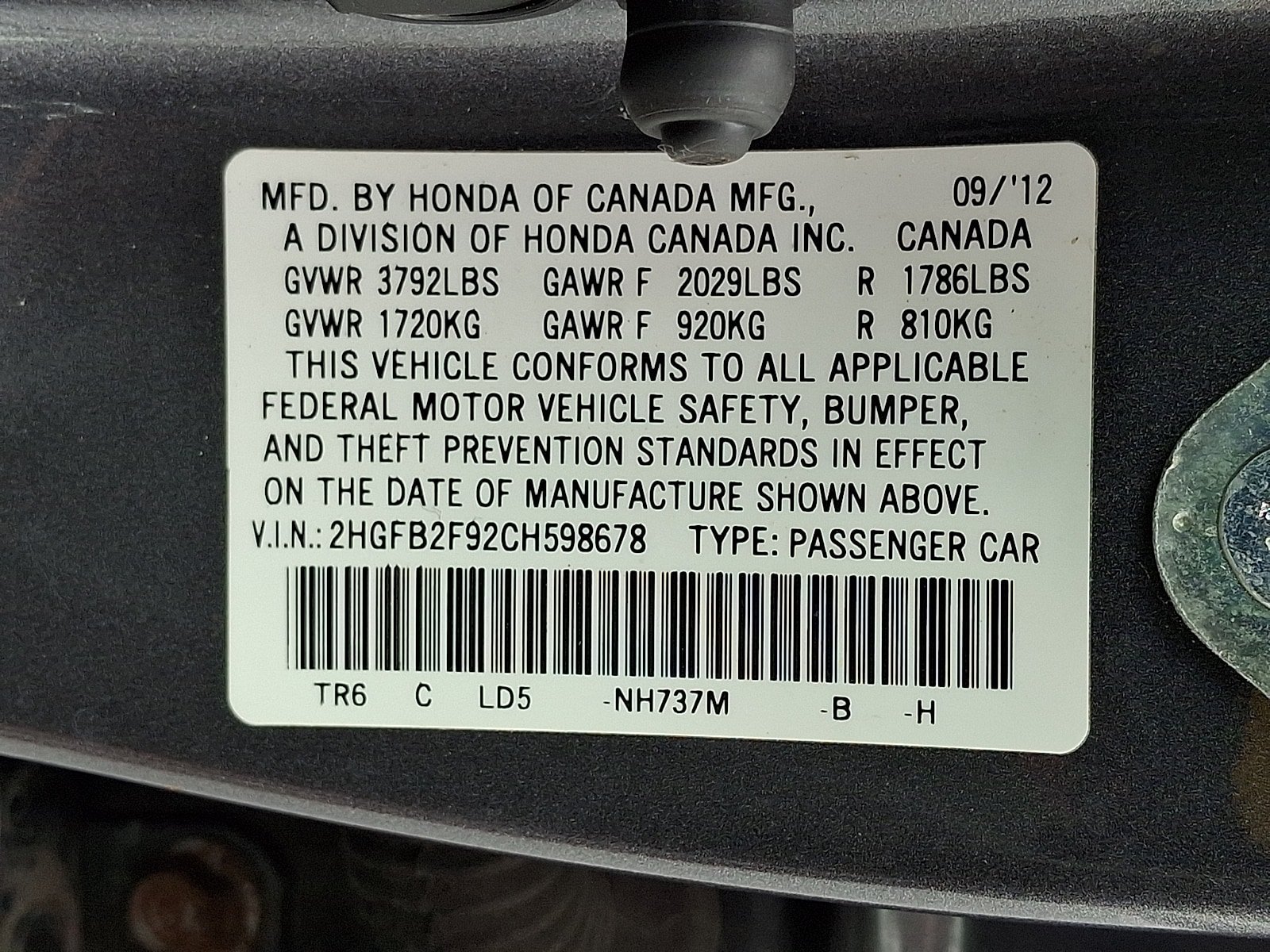 Used 2012 Honda Civic EX-L image 27