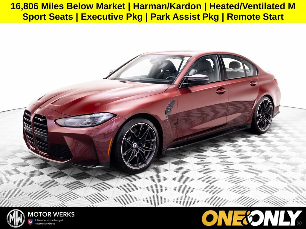 Used 2023 BMW M3 Competition w/ Executive Package AWD/4WD image 1