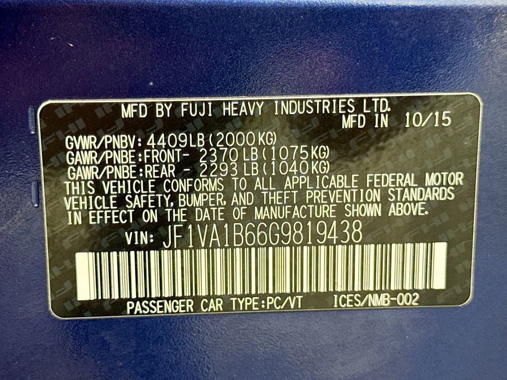 Used 2016 Subaru WRX image 24