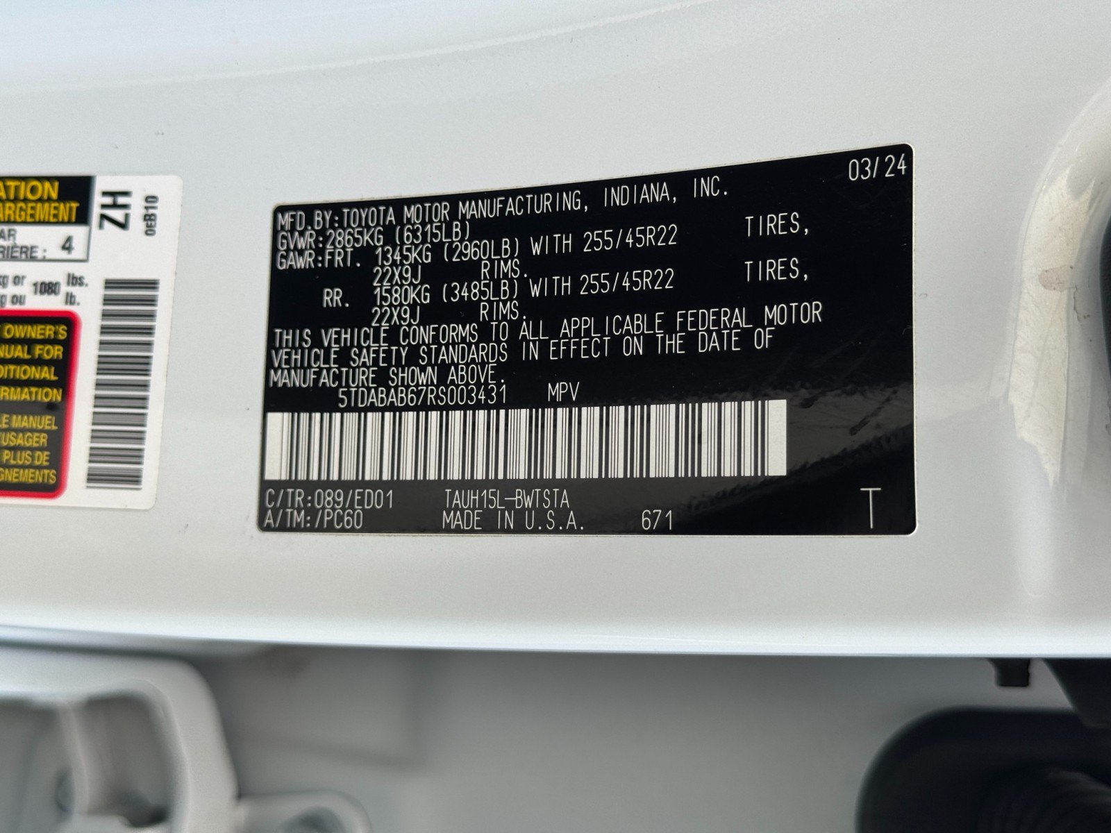 Used 2024 Lexus TX 500h AWD w/ Technology Package image 49