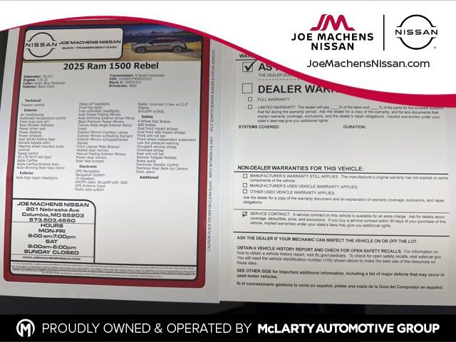 Used 2025 RAM 1500 Rebel w/ Rebel Level 1 Equipment Group image 31