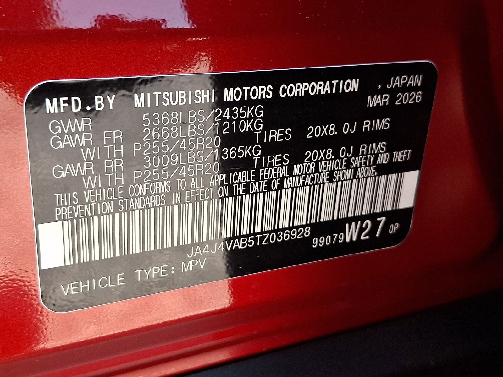 New 2026 Mitsubishi Outlander LE AWD/4WD image 20