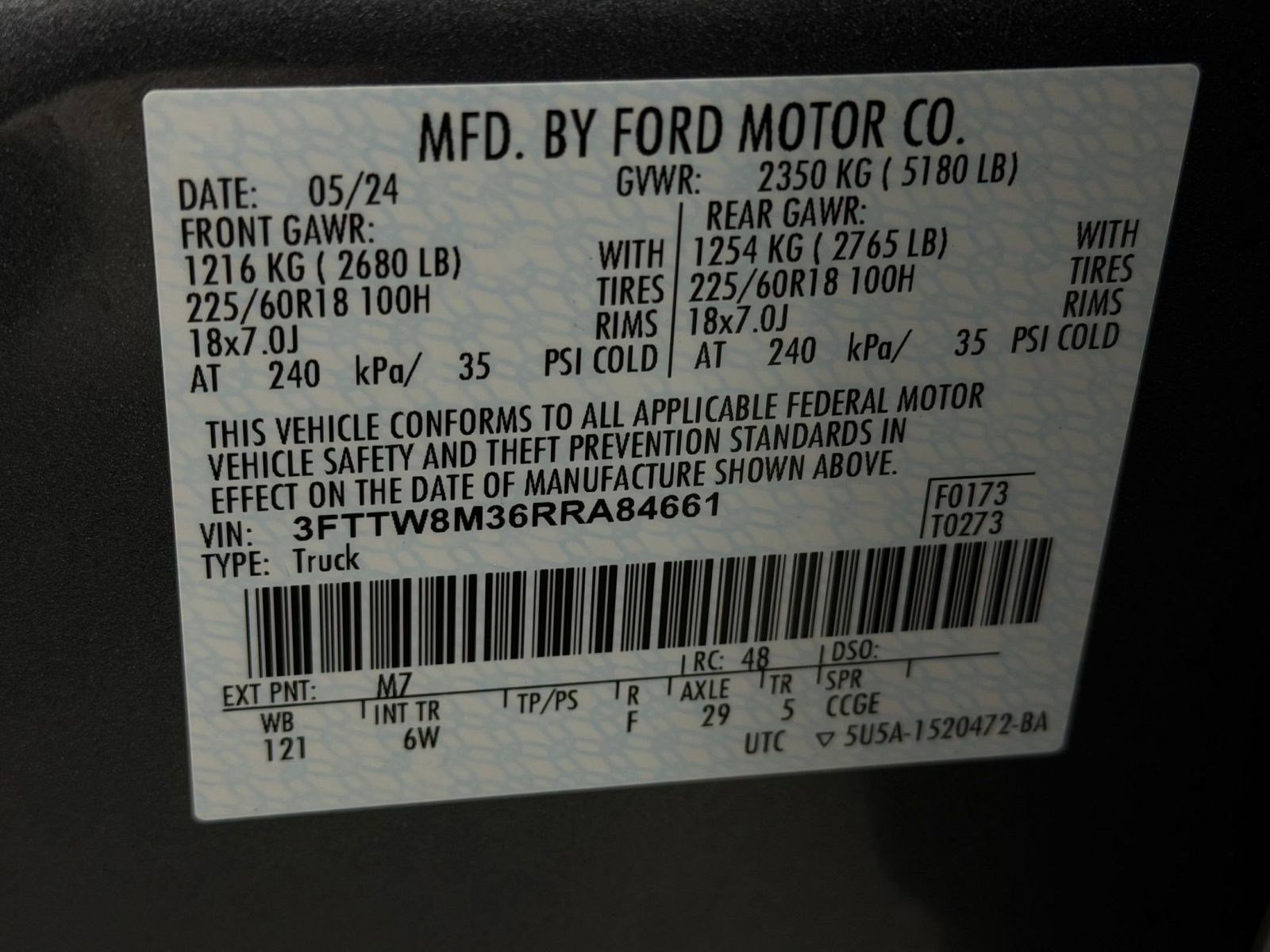 Used 2024 Ford Maverick Lariat w/ Black Appearance Package image 19