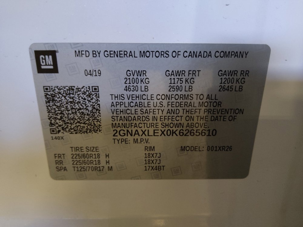 Used 2019 Chevrolet Equinox LT FWD image 33