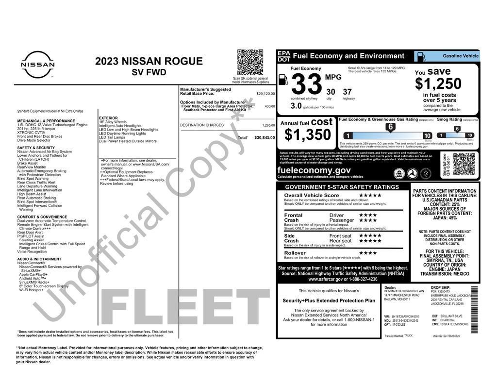 Certified 2023 Nissan Rogue SV FWD image 34
