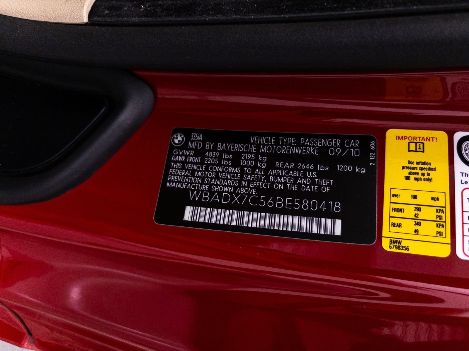 Used 2011 BMW 335i Convertible RWD image 32
