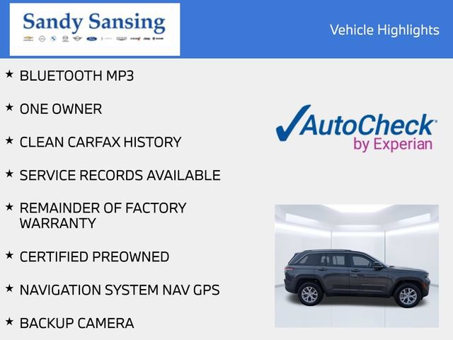 Certified 2022 Jeep Grand Cherokee Limited w/ Trailer Tow Prep Group (B) RWD image 7