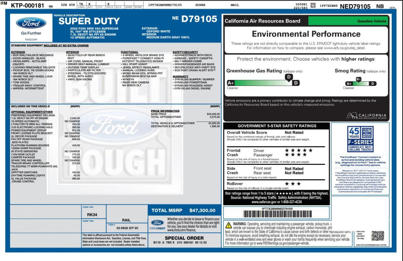 Used 2022 Ford F250 XL w/ Power Equipment Group image 4