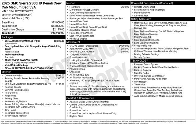 Certified 2025 GMC Sierra 2500 Denali w/ Denali Reserve Package AWD/4WD image 7