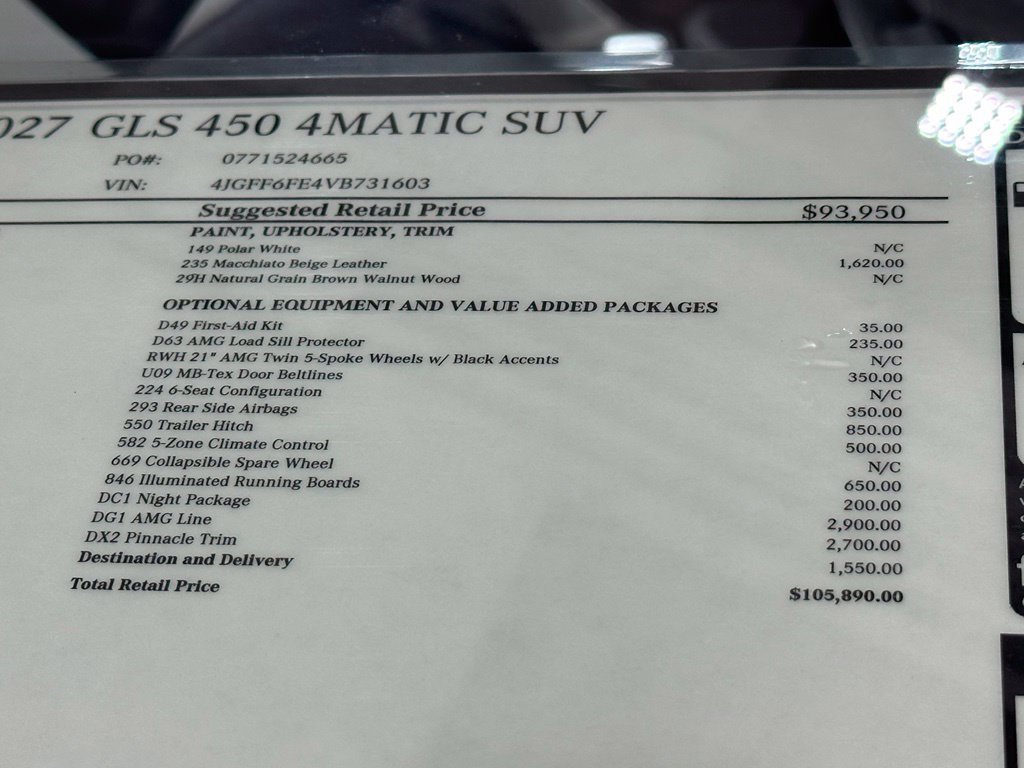 New 2027 Mercedes-Benz GLS 450 4MATIC image 19