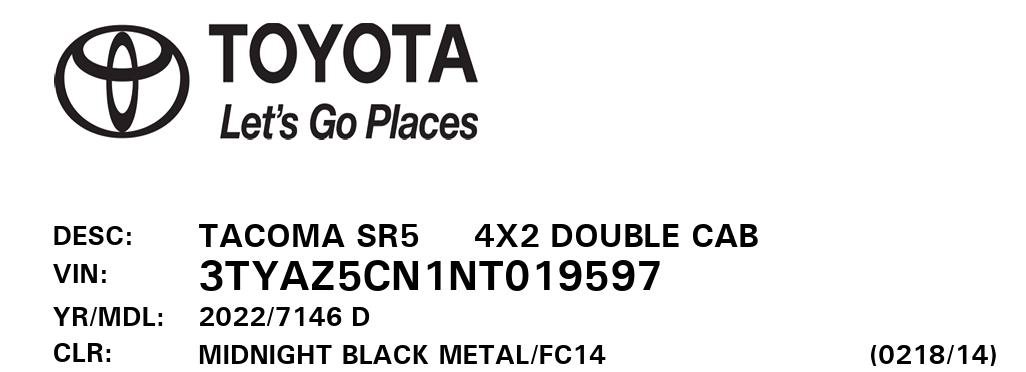 Used 2022 Toyota Tacoma SR5 RWD image 92