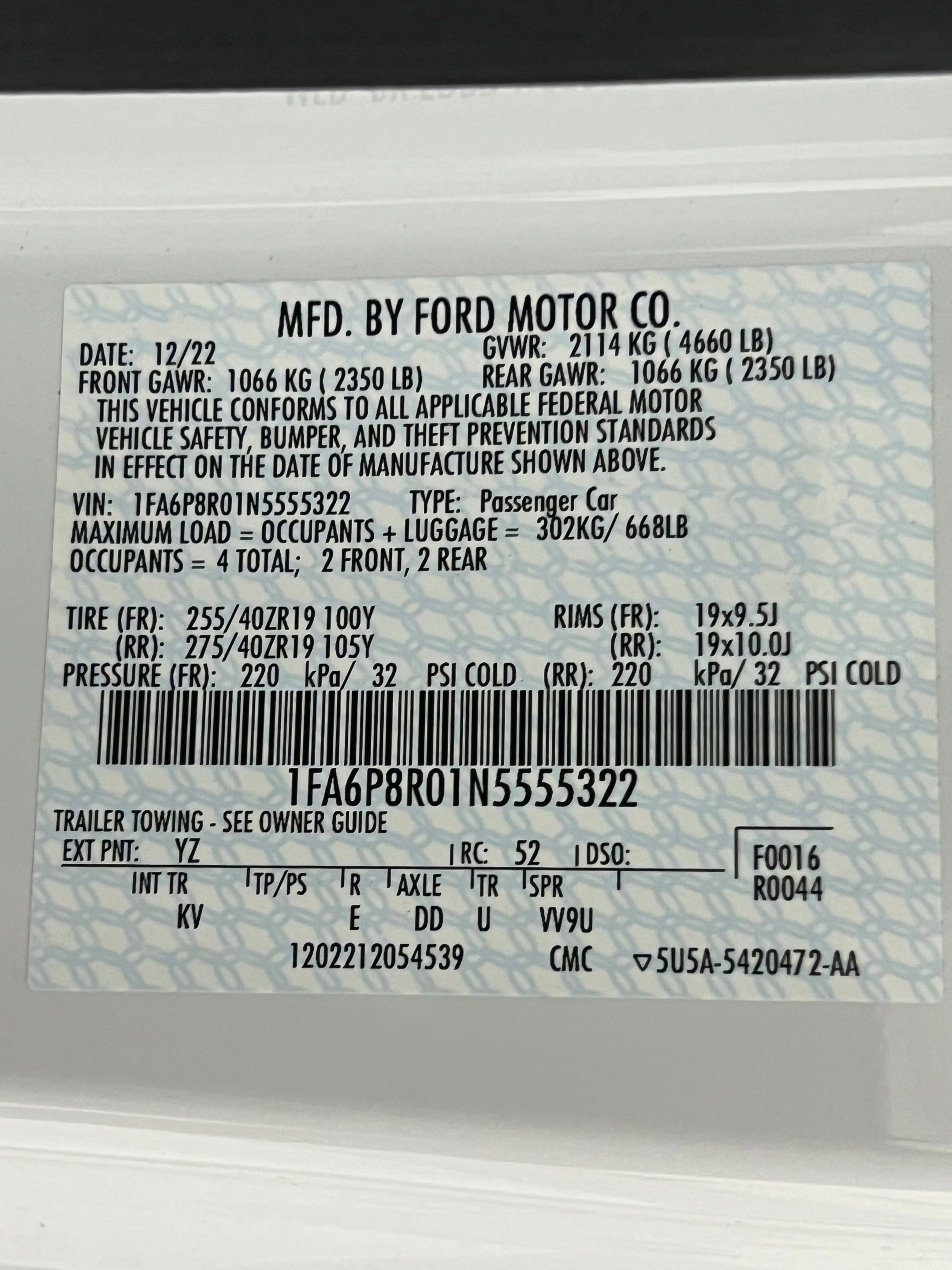 Used 2022 Ford Mustang Mach 1 w/ Equipment Group 700A image 36