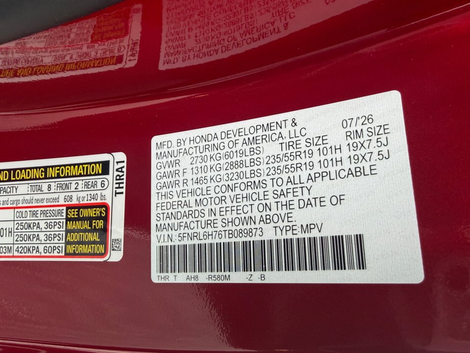 New 2026 Honda Odyssey Sport-L image 35