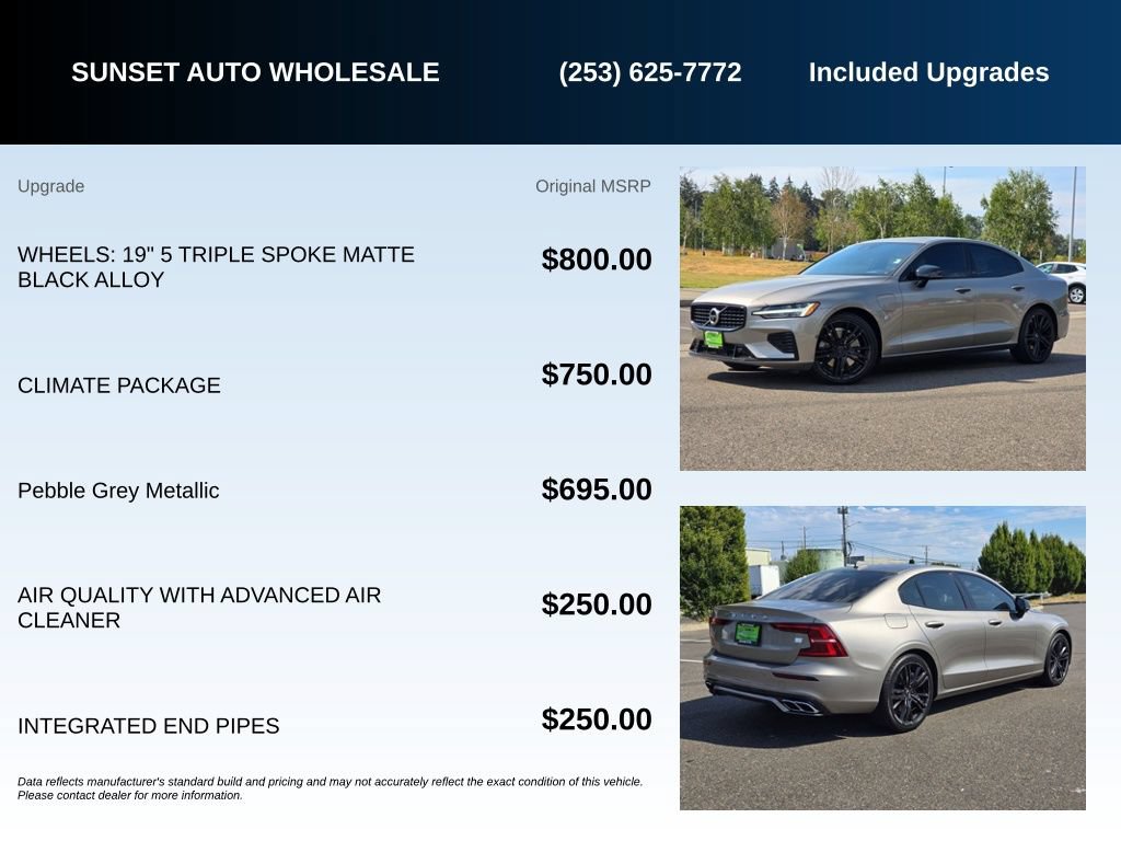 Used 2021 Volvo S60 T8 R-Design w/ Climate Package AWD/4WD image 22