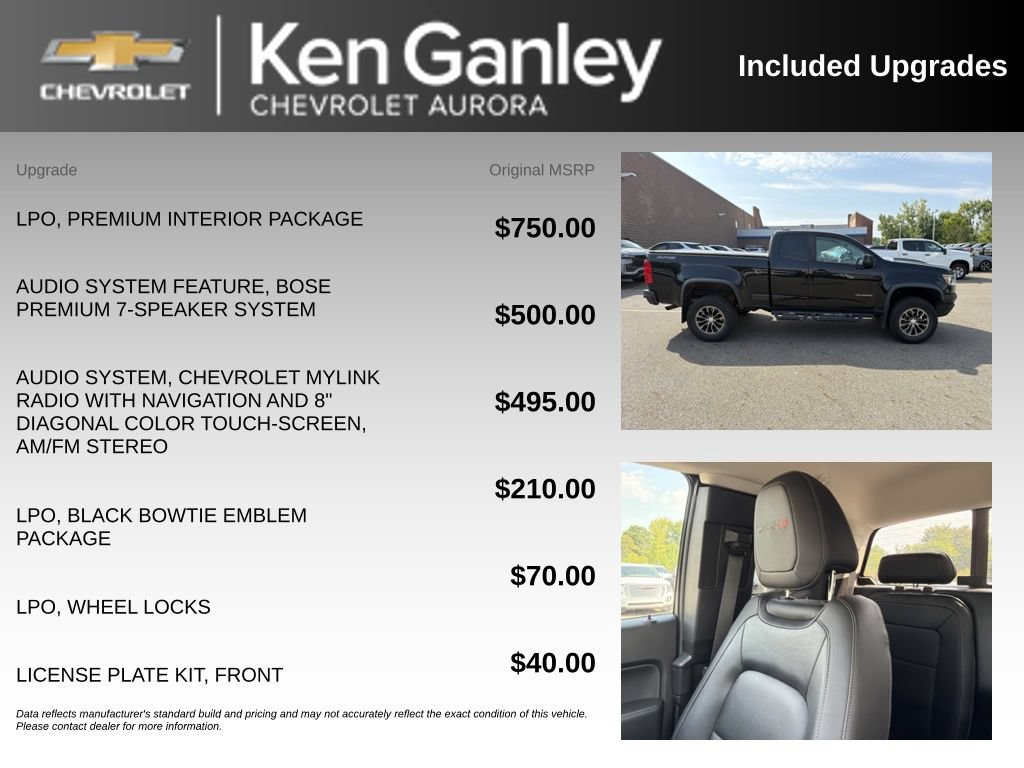 Certified 2018 Chevrolet Colorado ZR2 w/ LPO, Premium Interior Package AWD/4WD image 6