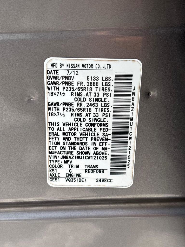 Used 2012 Nissan Murano SV FWD image 41
