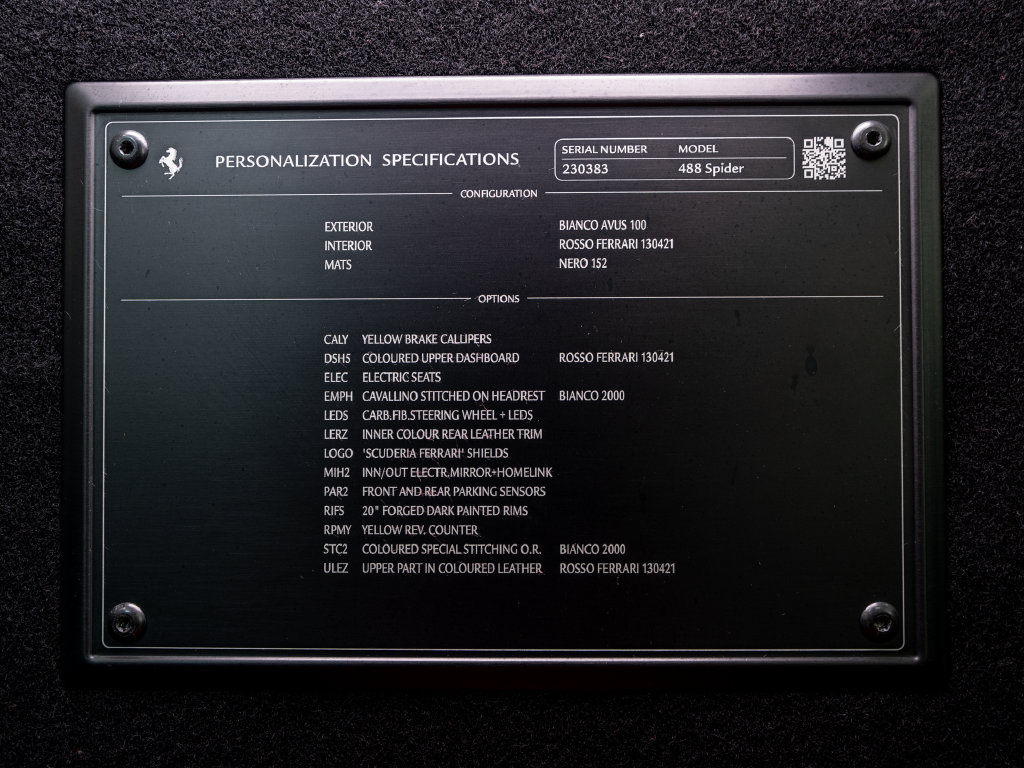 Certified 2018 Ferrari 488 Spider RWD image 42