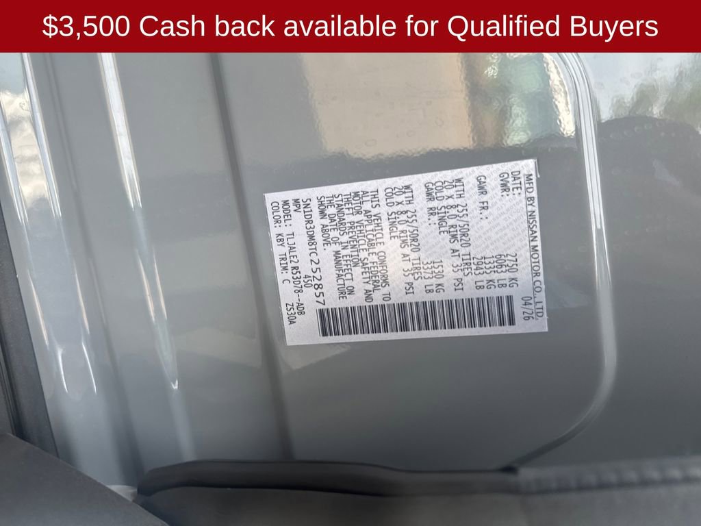 New 2026 Nissan Pathfinder Platinum w/ Cargo Package FWD image 32