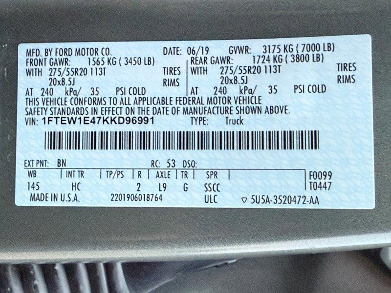 Used 2019 Ford F150 Lariat image 28