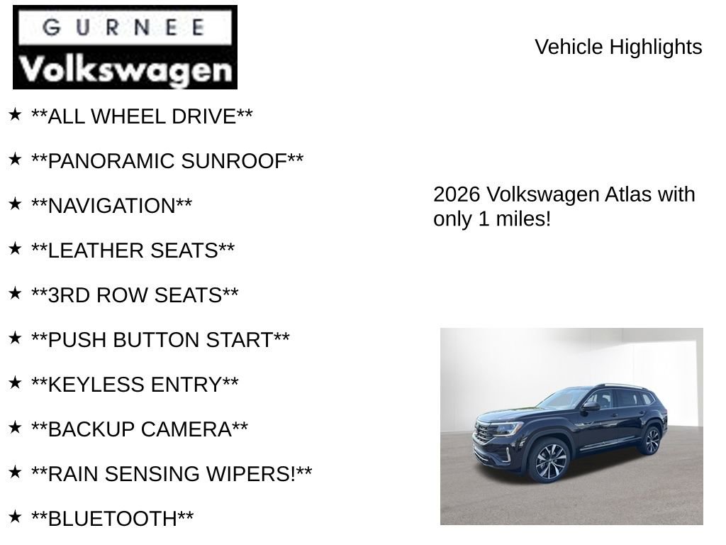 New 2026 Volkswagen Atlas SEL Premium R-Line image 7