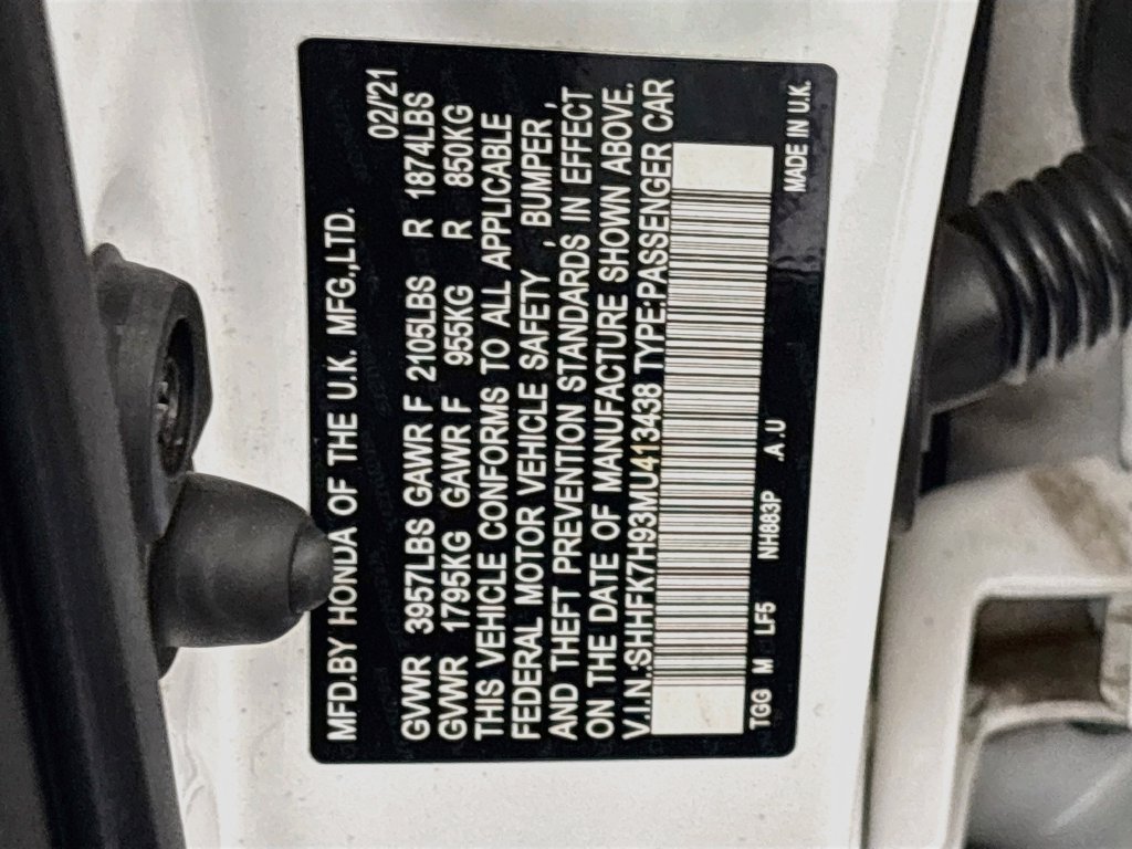 Used 2021 Honda Civic Sport Touring image 48