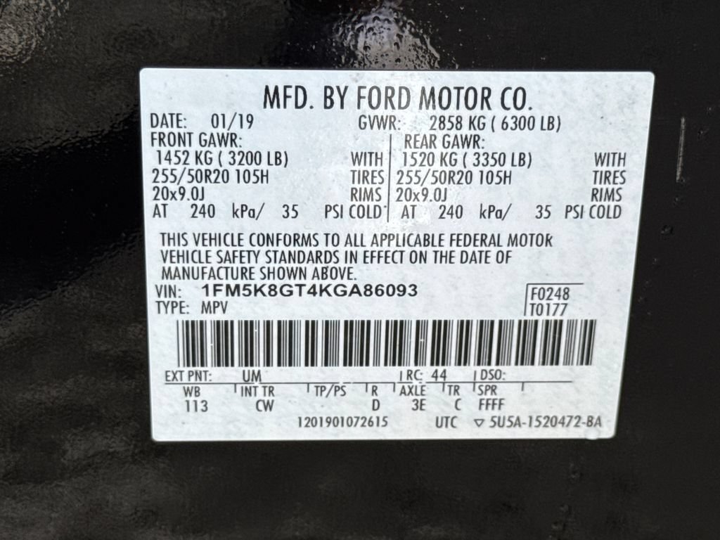 Used 2019 Ford Explorer Sport w/ Equipment Group 401A AWD/4WD image 31