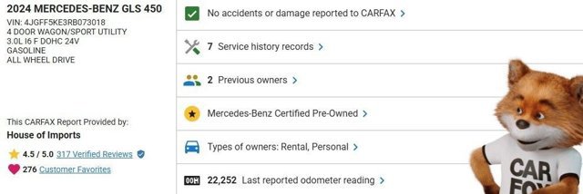 Certified 2024 Mercedes-Benz GLS 450 4MATIC image 3