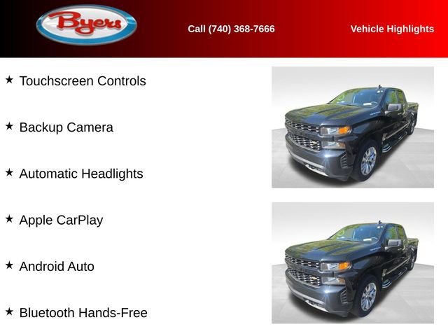 Used 2020 Chevrolet Silverado 1500 Custom w/ Custom Value Package AWD/4WD image 11