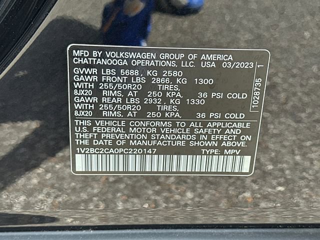 Certified 2023 Volkswagen Atlas Cross Sport SEL image 36