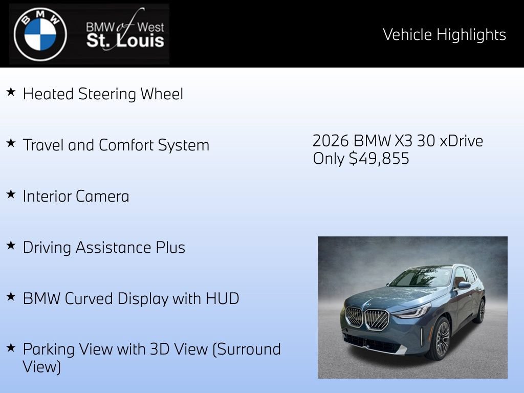 Used 2026 BMW X3 xDrive30i AWD/4WD image 23