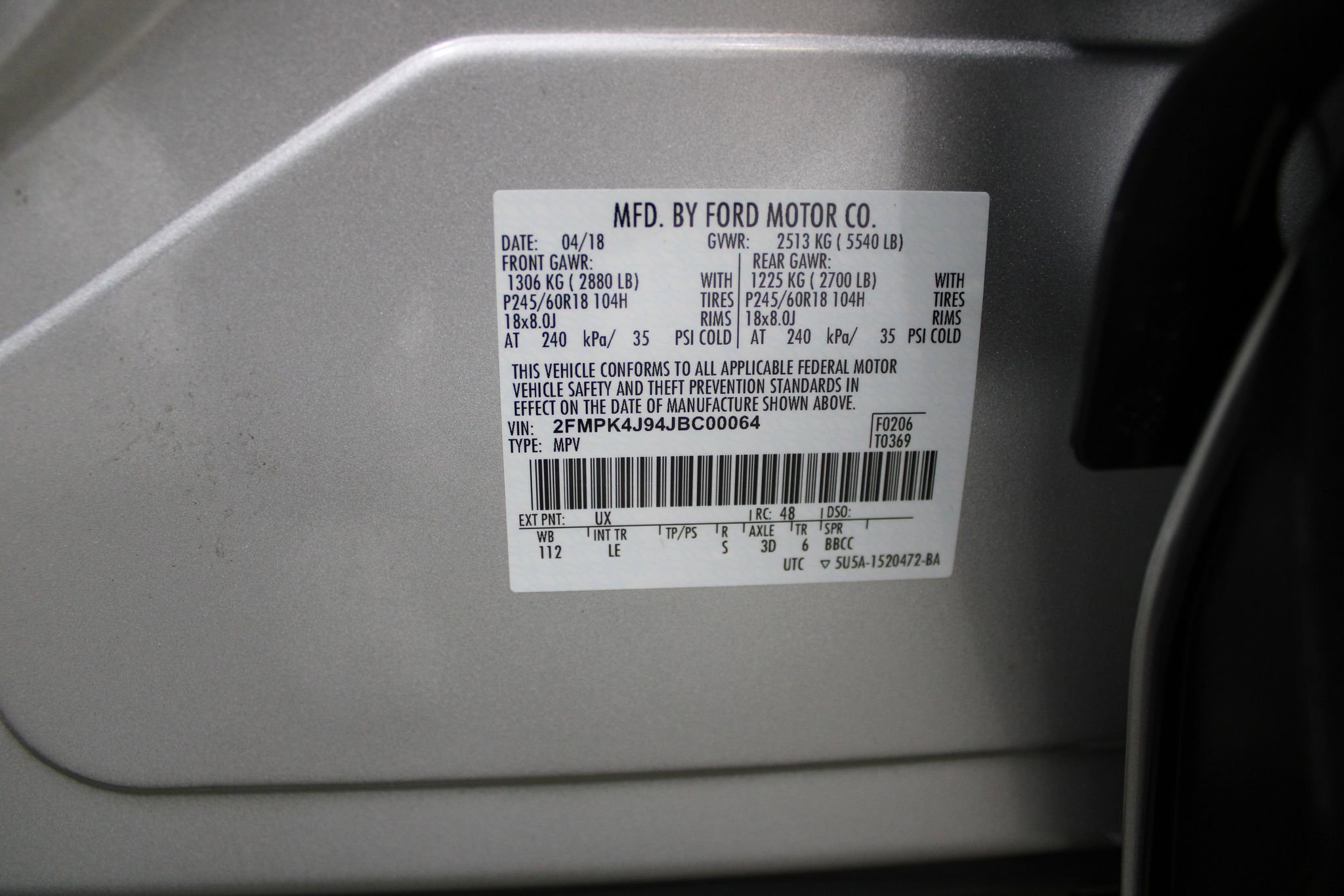 Used 2018 Ford Edge SEL w/ Equipment Group 201A image 44