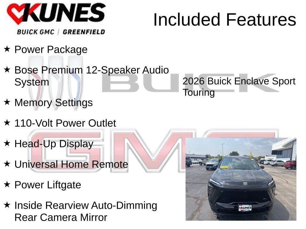 New 2026 Buick Enclave Sport Touring w/ Power Package image 3