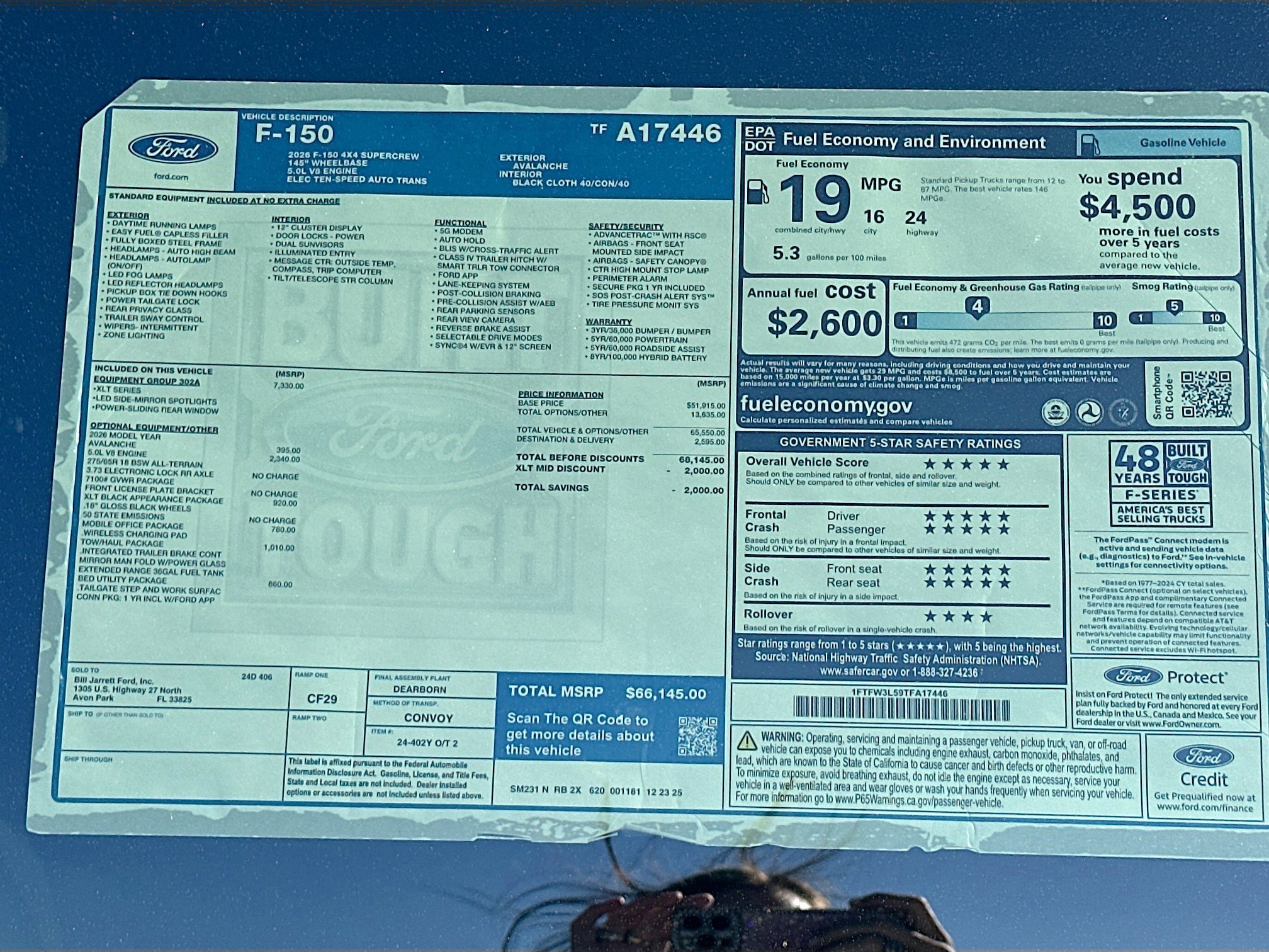 New 2026 Ford F150 XLT w/ Equipment Group 302A MID image 19