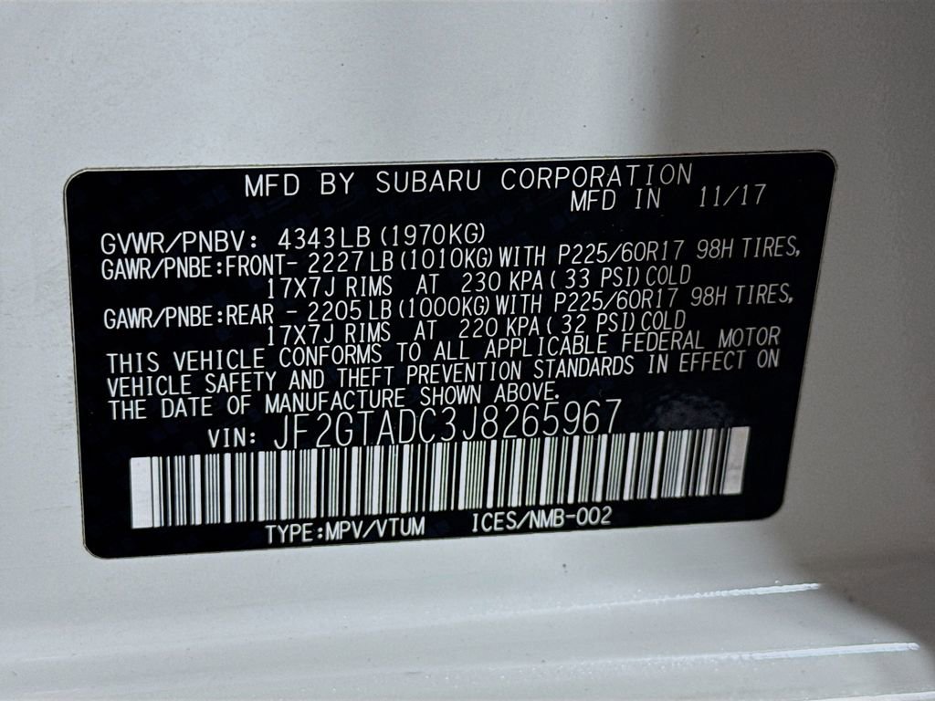 Used 2018 Subaru Crosstrek 2.0i Premium w/ Eyesight System image 39