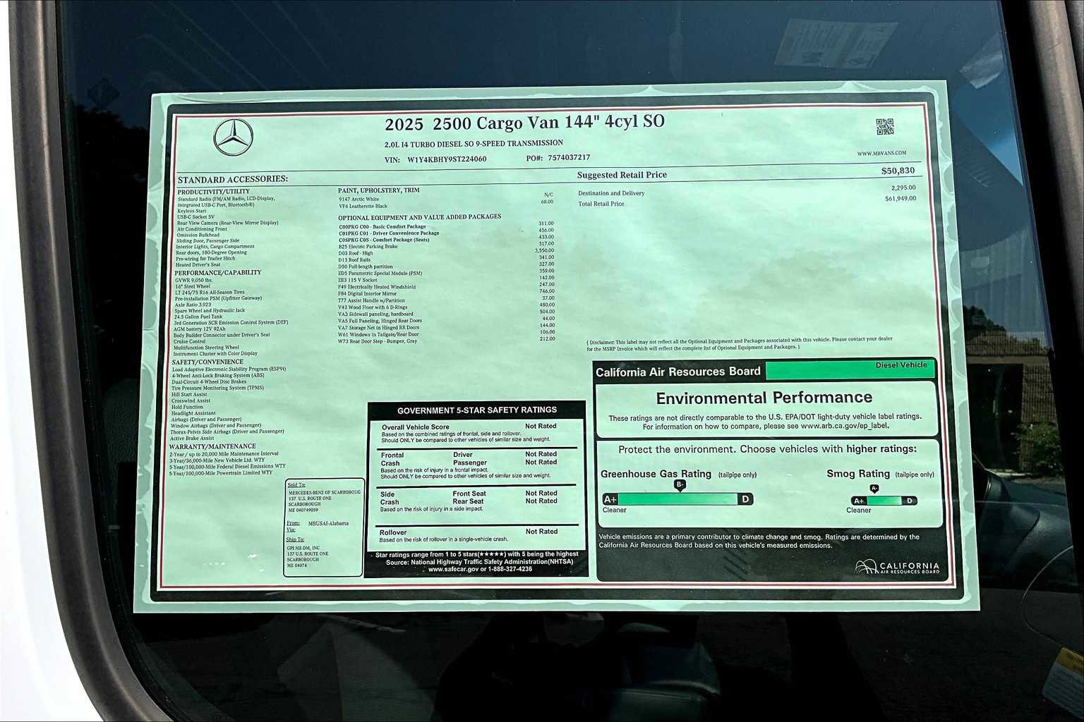 New 2025 Mercedes-Benz Sprinter 2500 image 18