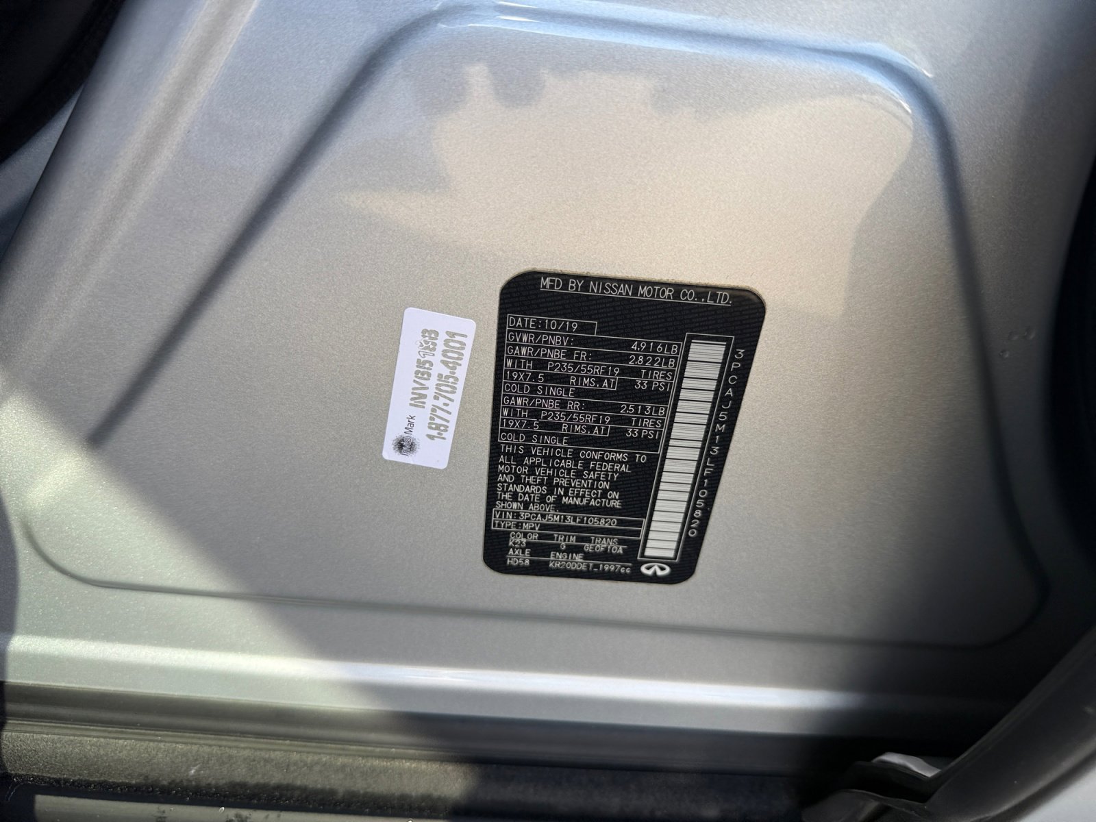 Used 2020 INFINITI QX50 Luxe w/ Navigation Package image 23