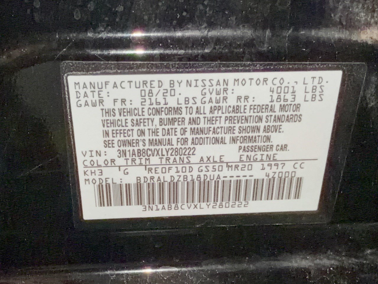 Used 2020 Nissan Sentra SV FWD image 31