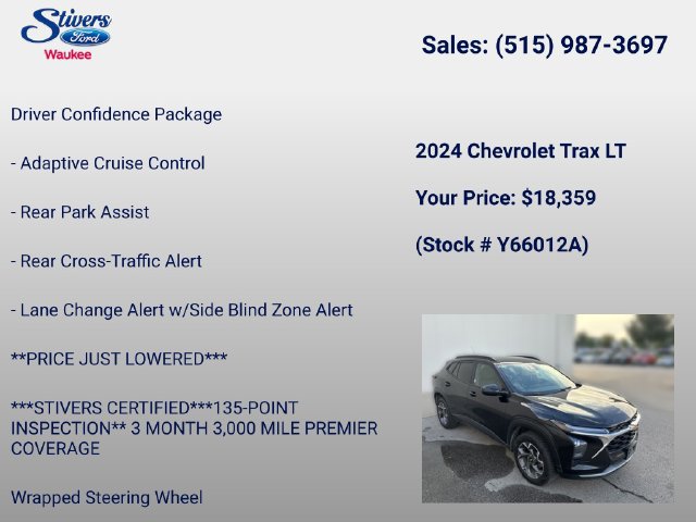 Used 2024 Chevrolet Trax LT w/ Driver Confidence Package FWD image 16