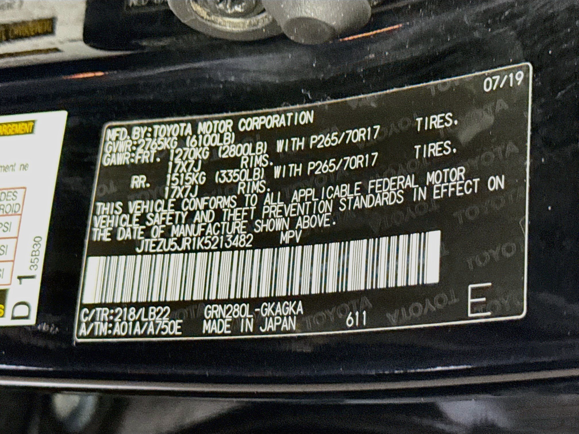 Used 2019 Toyota 4Runner SR5 Premium RWD image 39