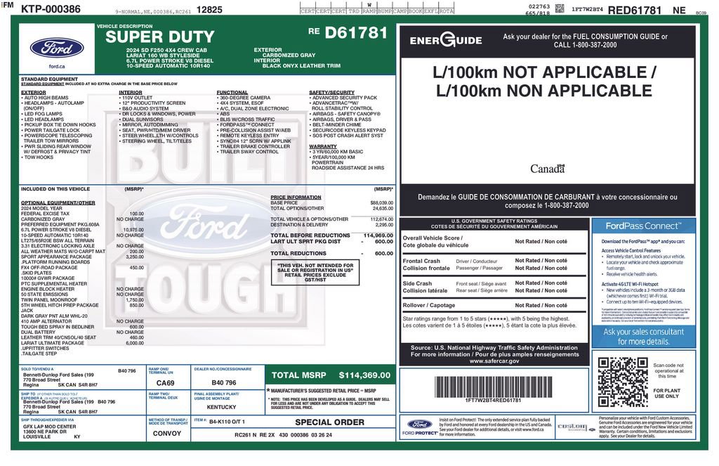 Used 2024 Ford F250 Lariat w/ Lariat Ultimate Package image 32